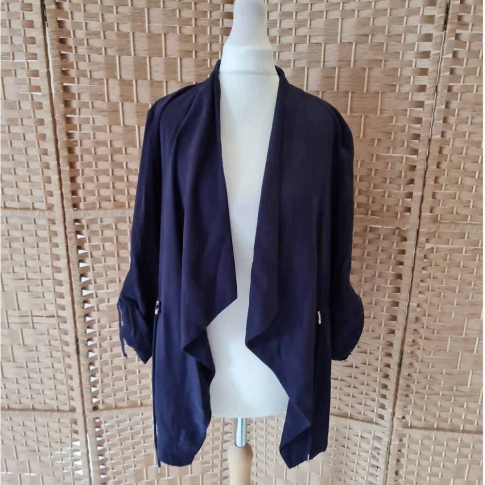ZARA Navy Blue Blazer/Jacket, Sz Large (NWT)